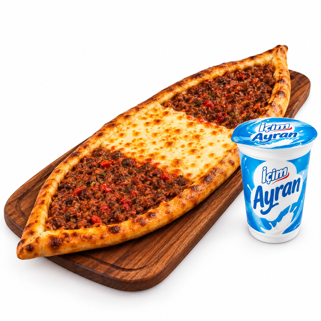 🥩🧀45 cm Boyutunda Karışık Pide Menü