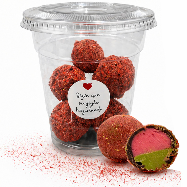 8’li Çilek & Matcha Trüf Çikolata (Avantajlı Paket) ⭐