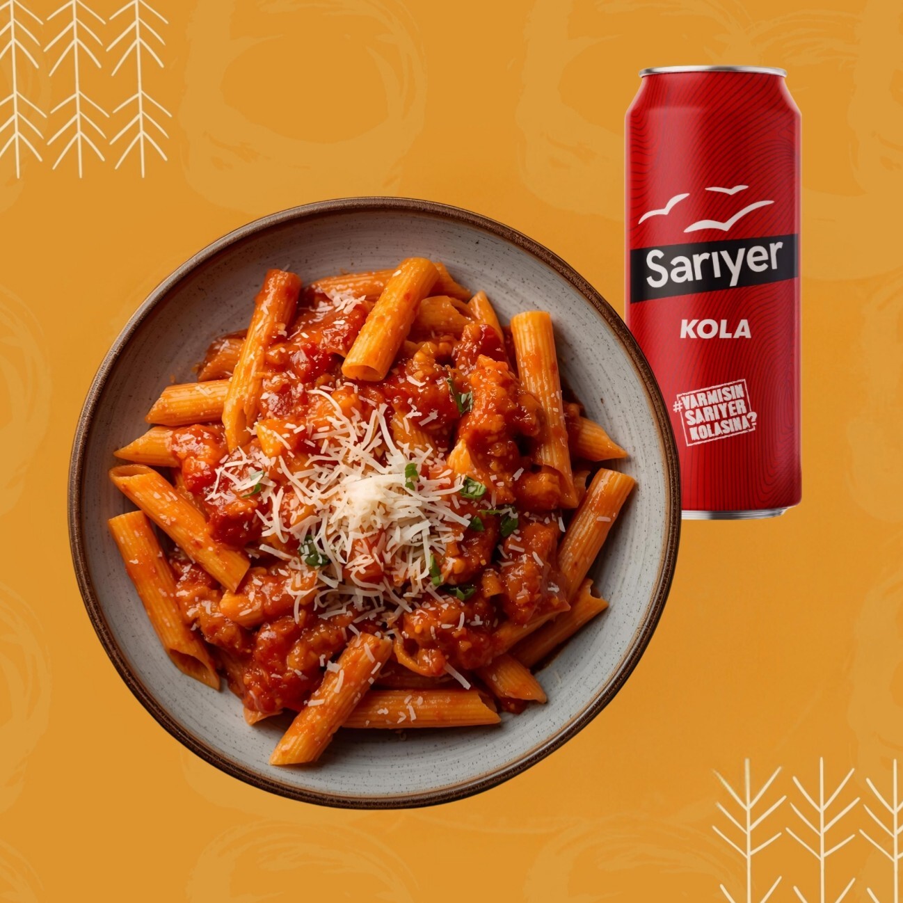 DEV BOY MENÜ Makarnam(Soslu Penne +İçecek)