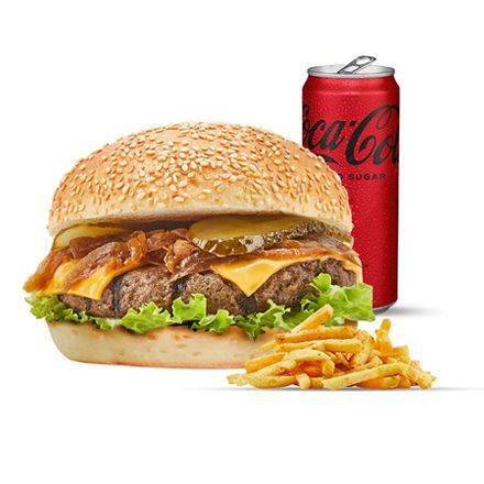 Medium Cheese Burger Menü