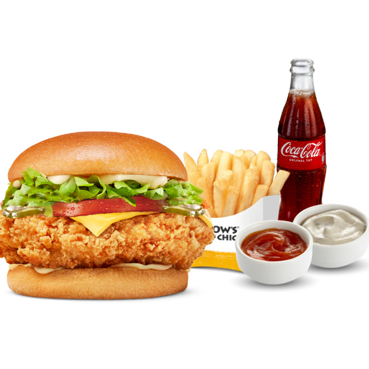 Cheese Chicken Burger Menü