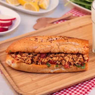 Ekmek Arası Mantarlı Et Tantuni