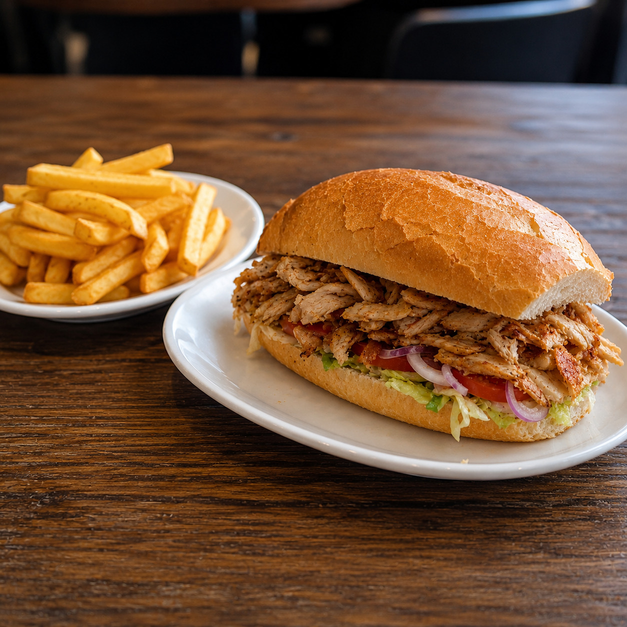 Tam Ekmek Arası Tavuk Döner Menü