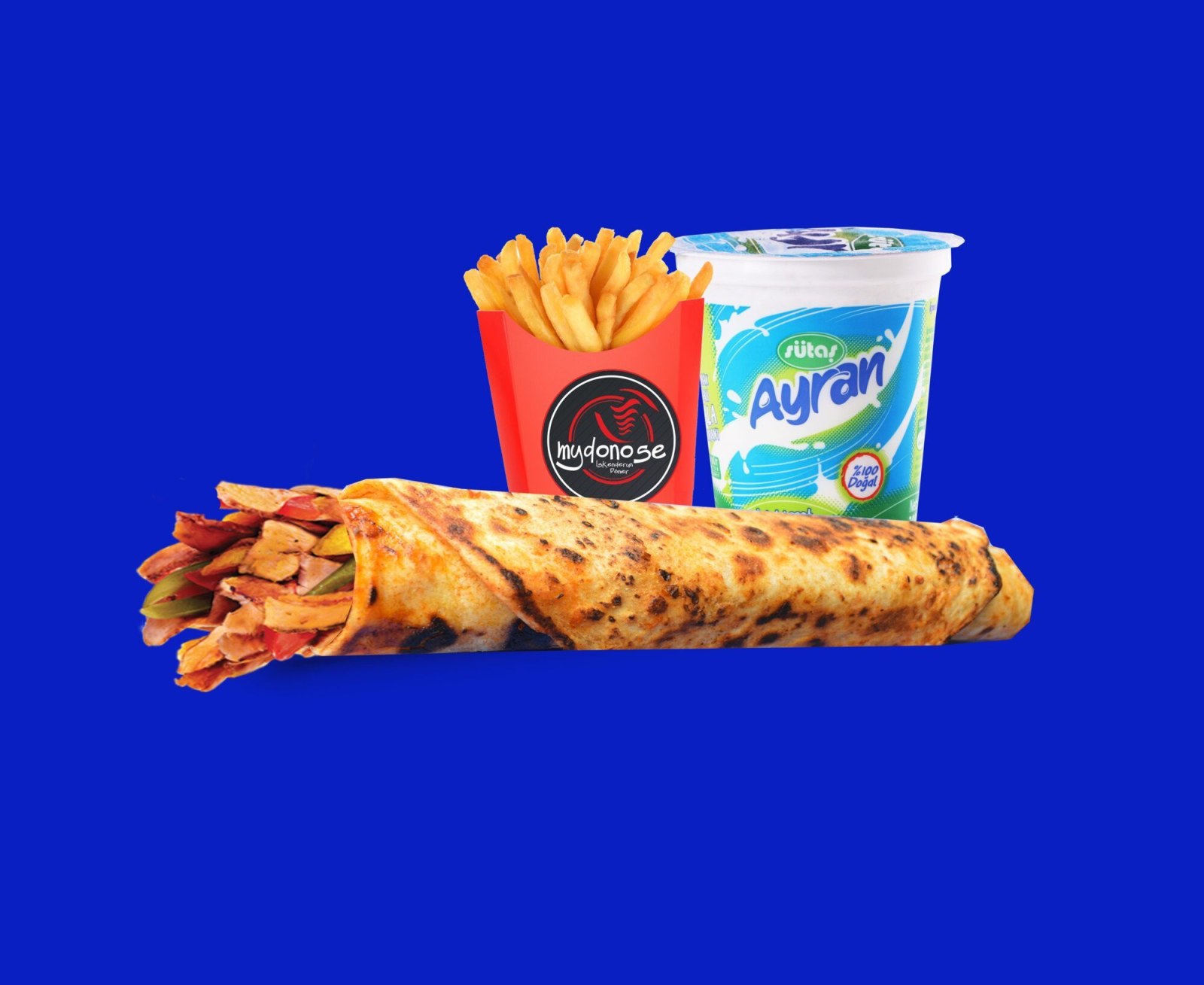 Ayran & Et Döner Dürüm Menü
