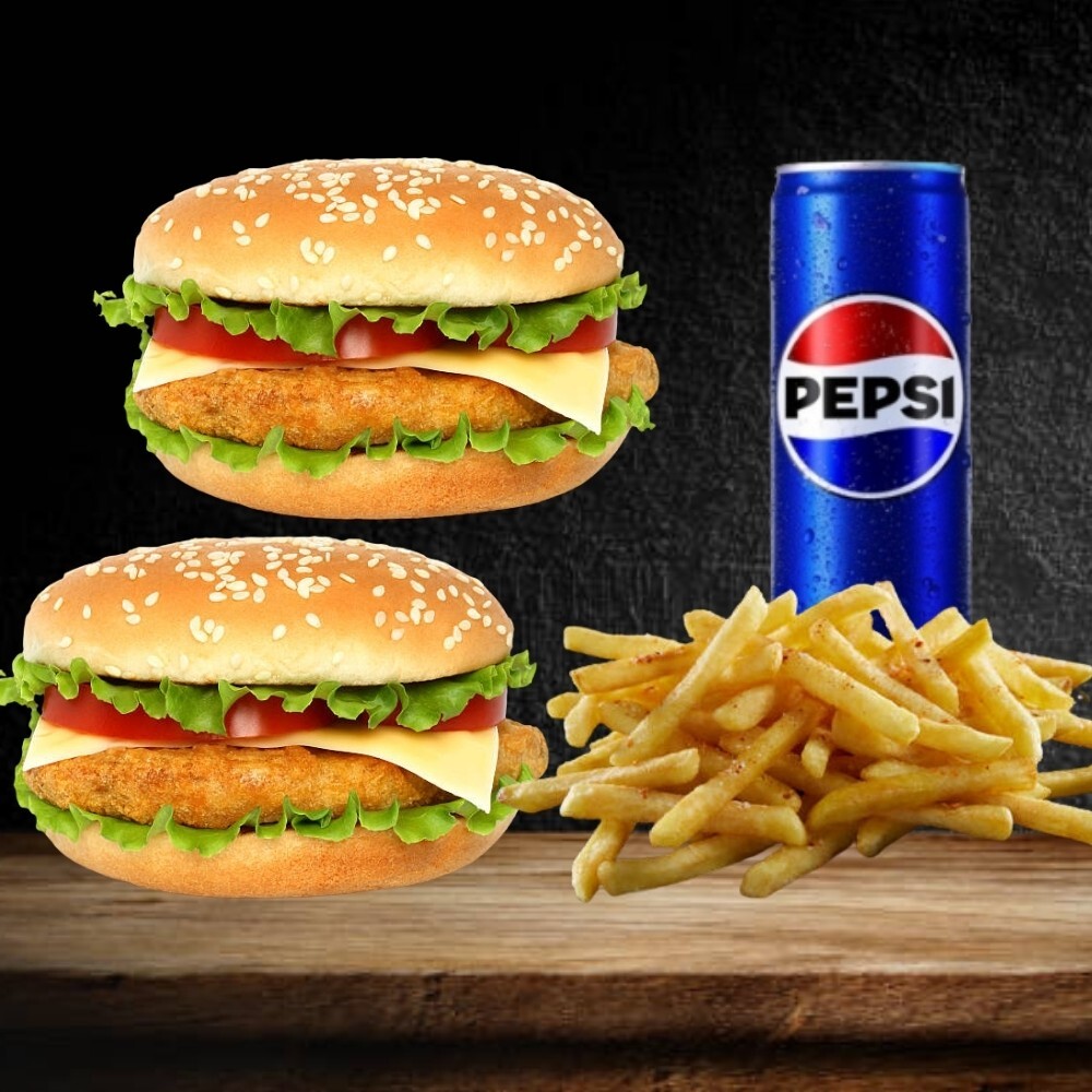 2'li Chicken Hamburger Menü