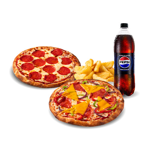 2 Küçük Boy Pizza Menü