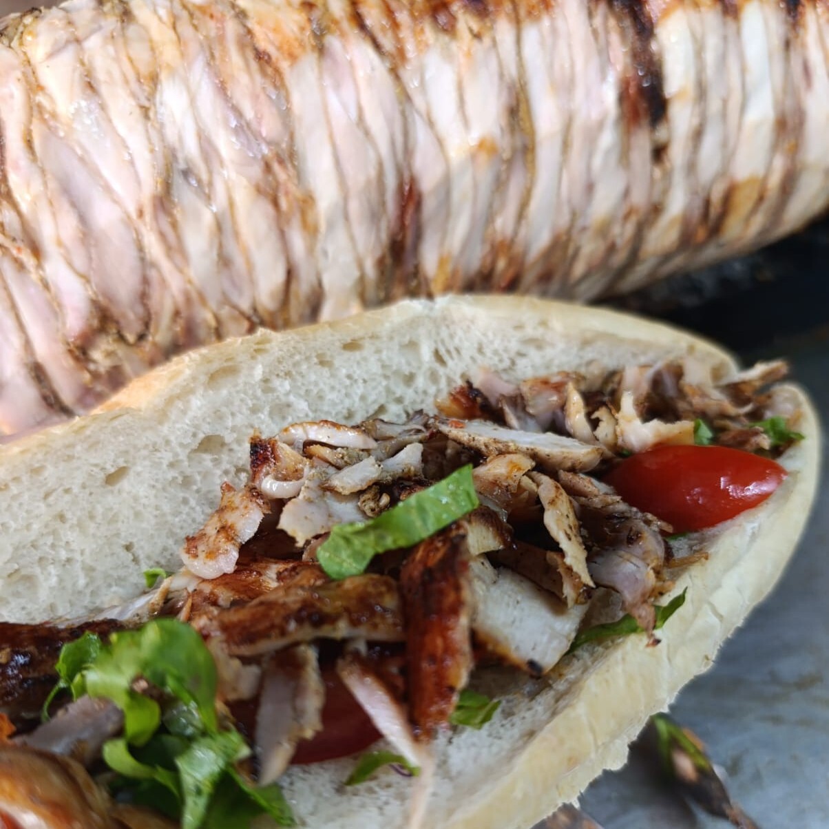 Tam Ekmek Tavuk Cağ