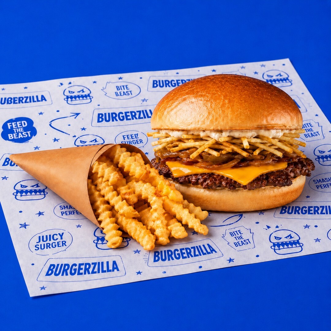 Single Trüflü Smash Burger & Patates Kızartması