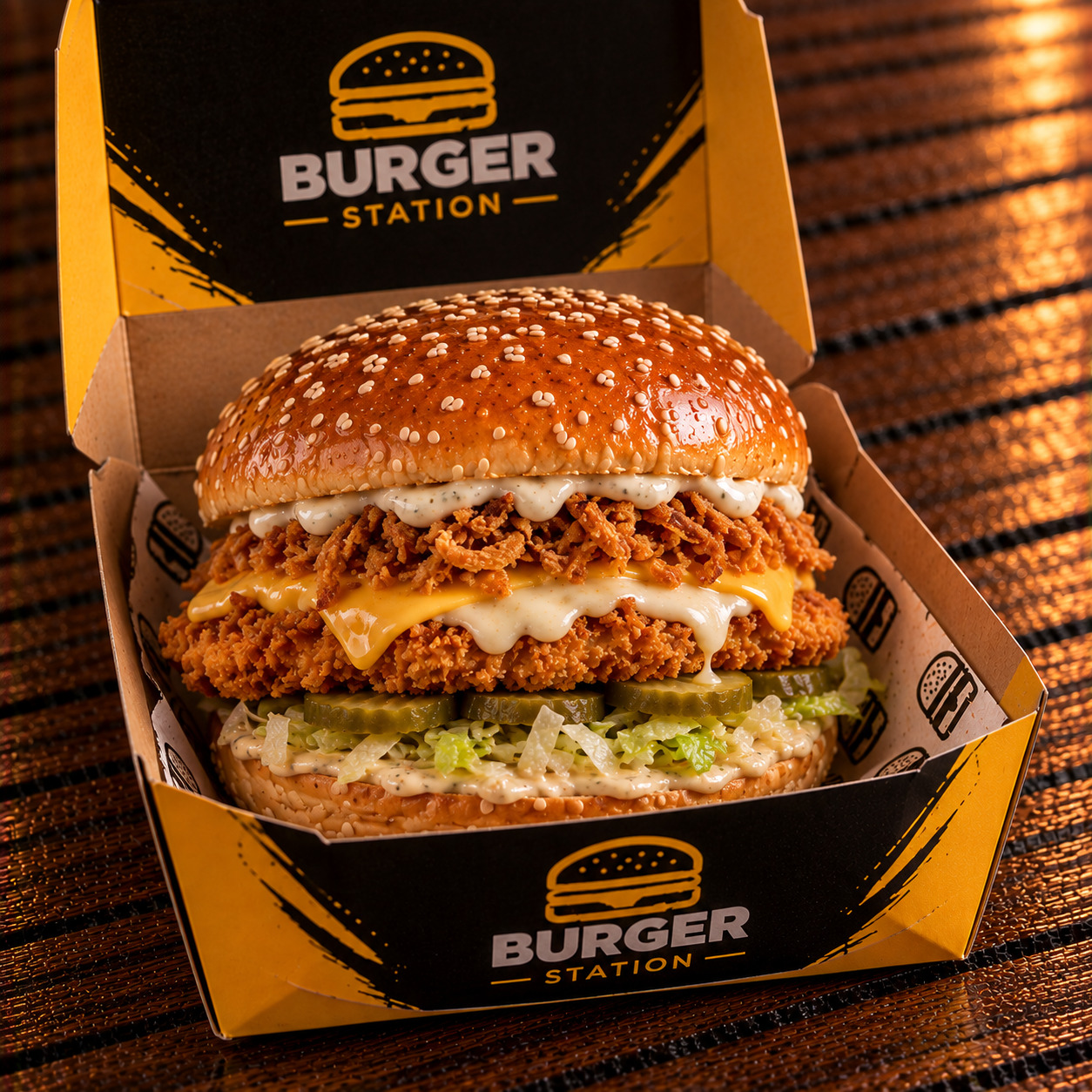 Cheesy Tavuk Burger