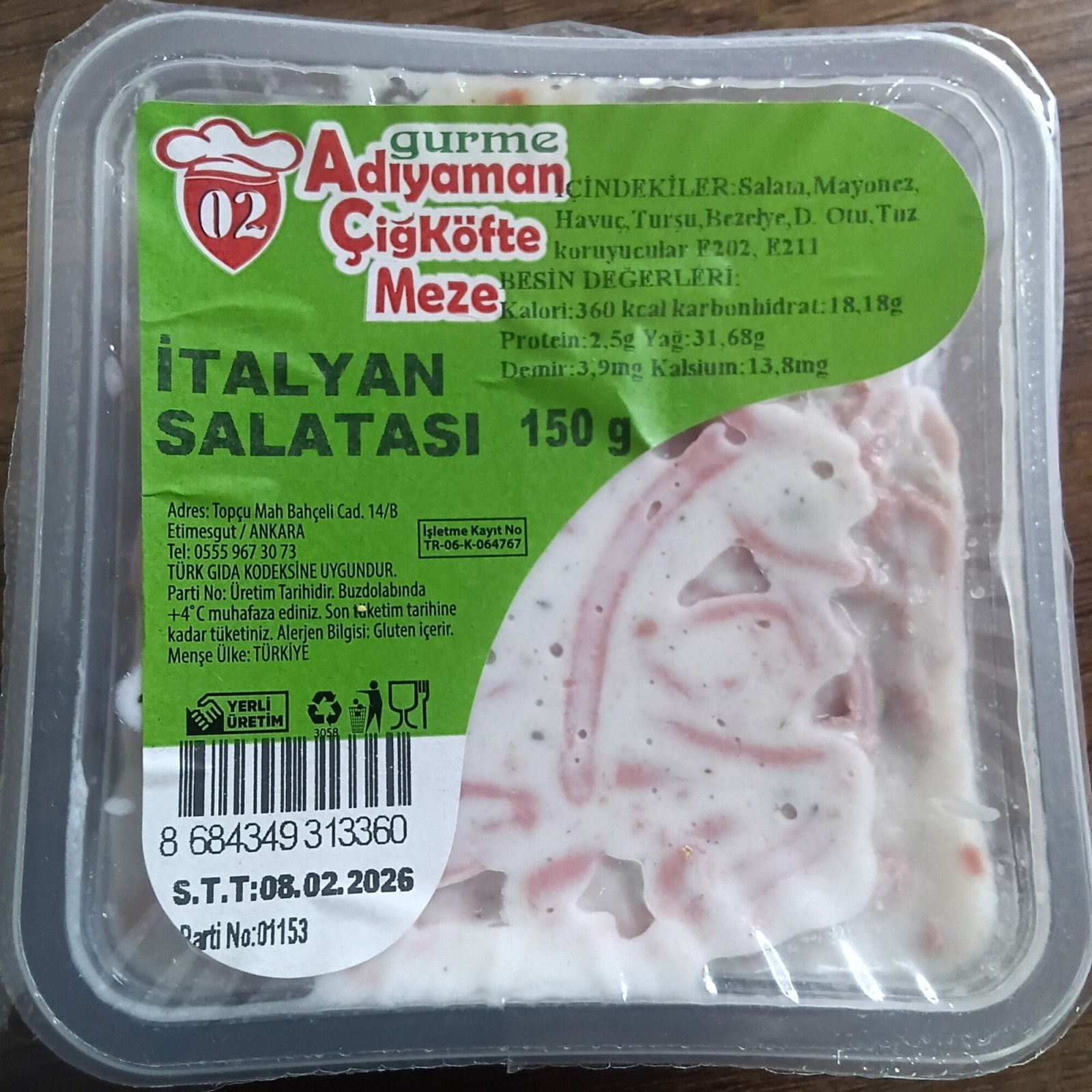 İtalyan Salatası 150 gr.