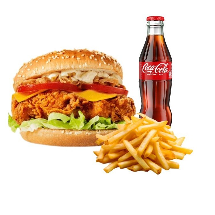 Cheddarlı Çıtır Tavuk Burger Menü