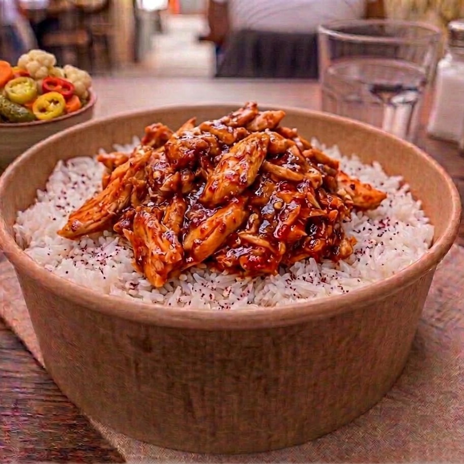 Pilav Üstü Acı Soslu Tavuk 450gr