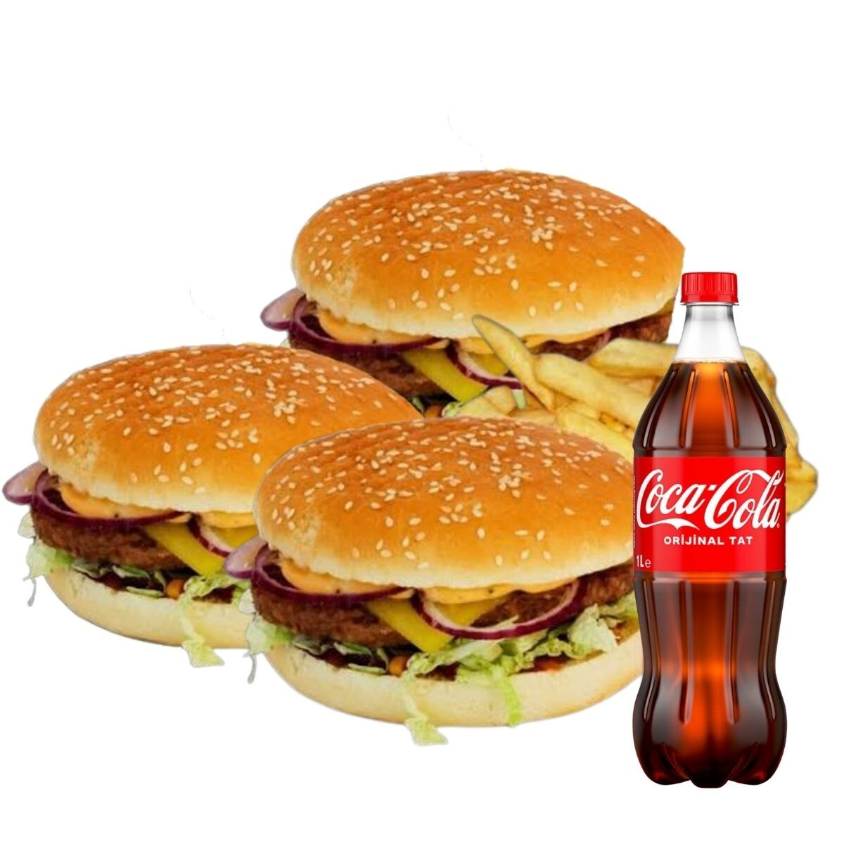 3'lü Hamburger Menü