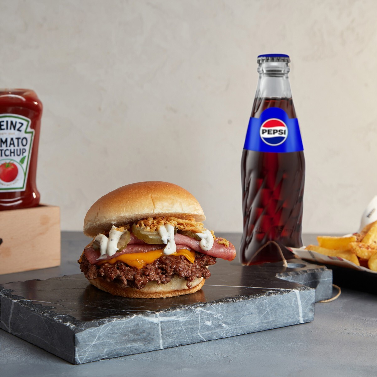 Smash Texas Bacon Burger Menü