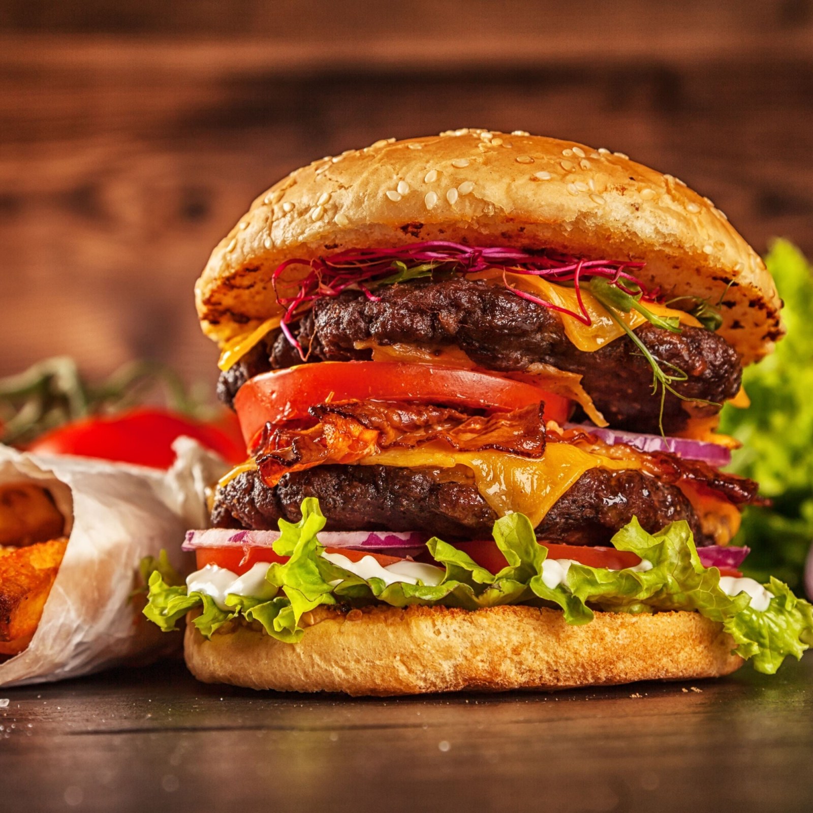 Öğretmen Burger 2'li Extra Boy Burger Menü