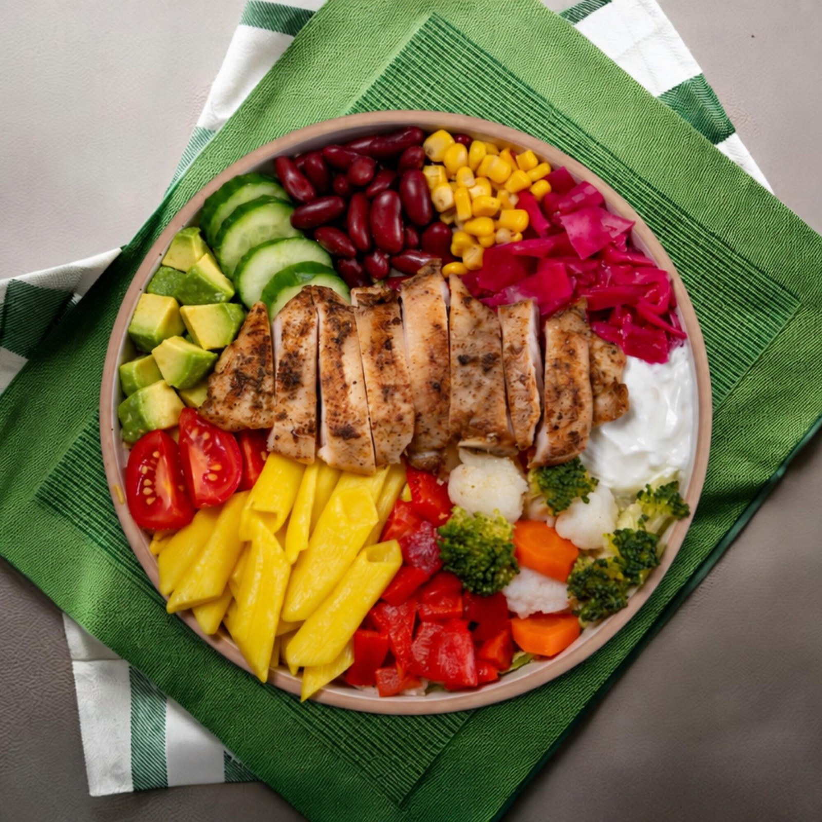 Pirzola Tavuklu Makarnalı Bowl Kase