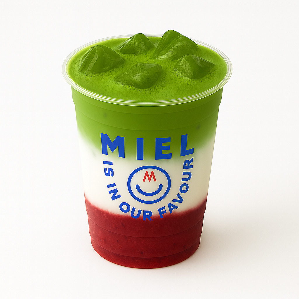 Iced Berry Matcha Latte
