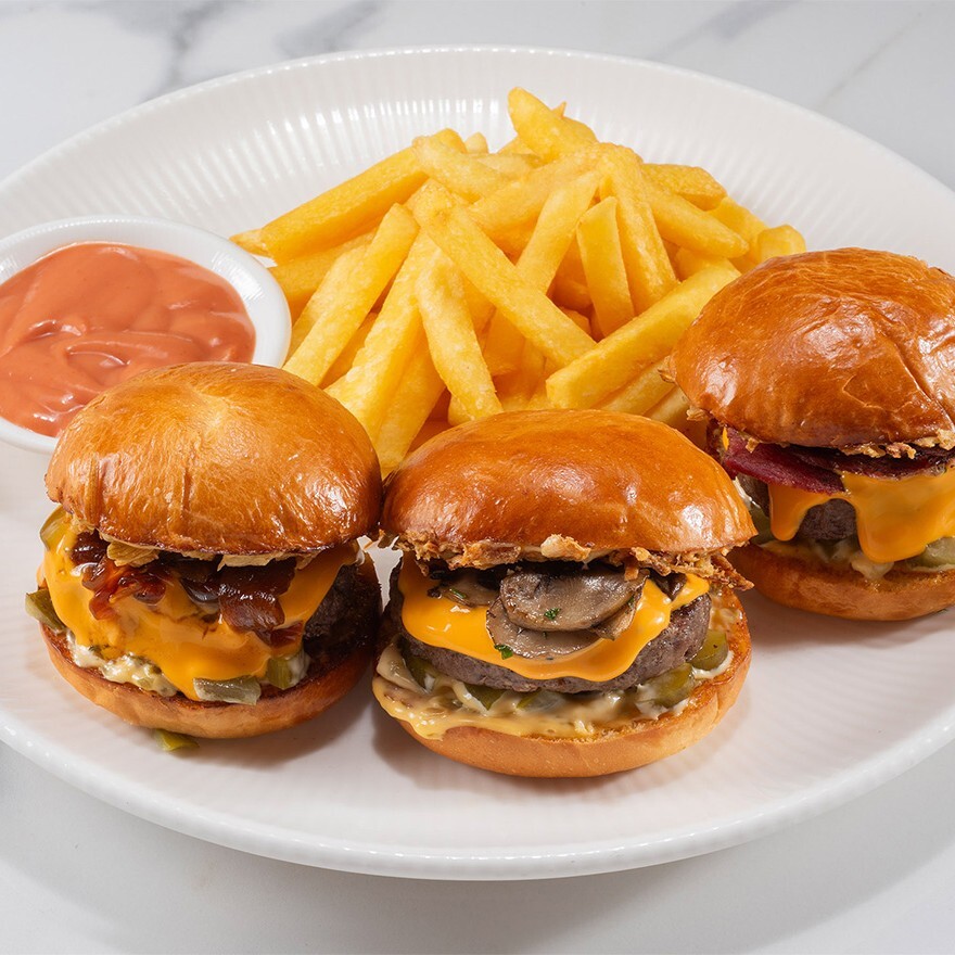 Üçlü Mini Burger (180 gr)