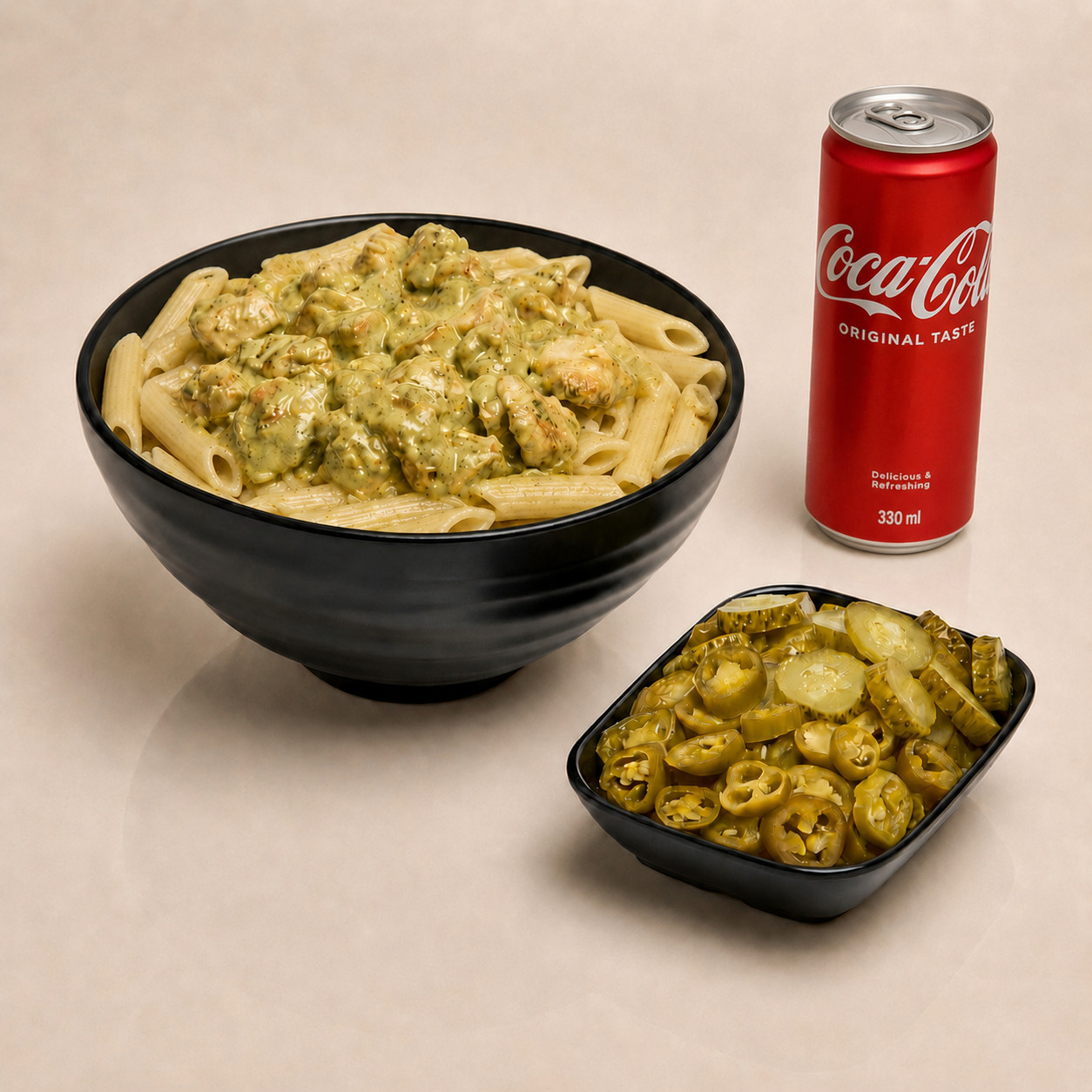 Pesto Soslu Tavuklu Makarna Menü