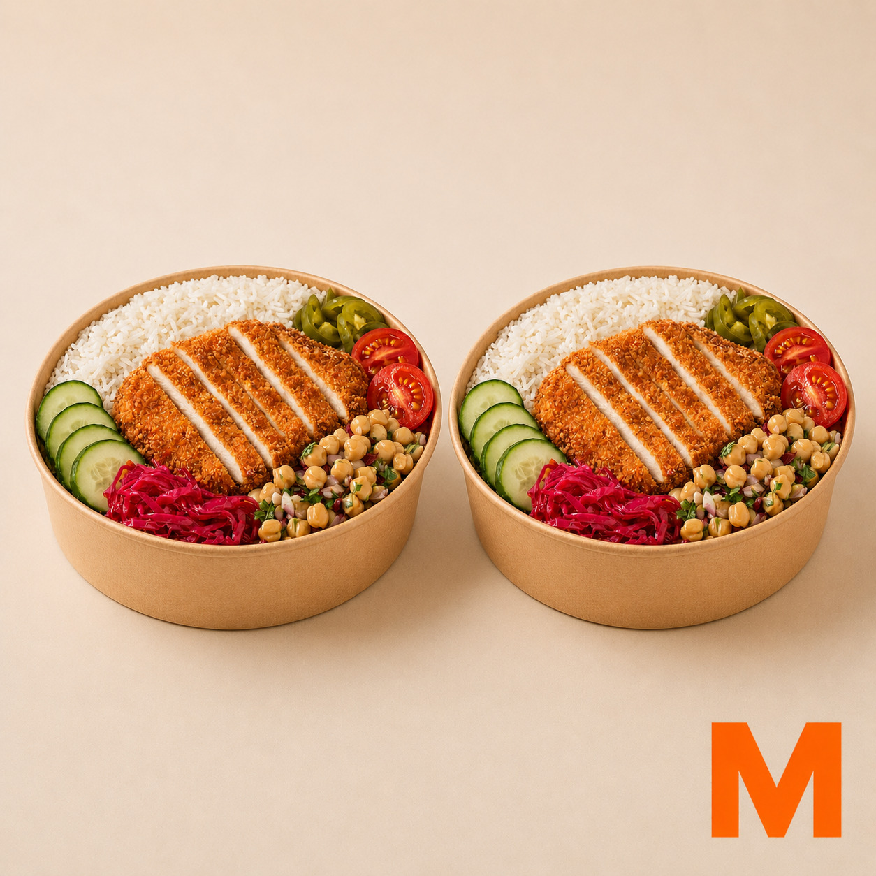 2'li Şnitzel Klasik Bowl