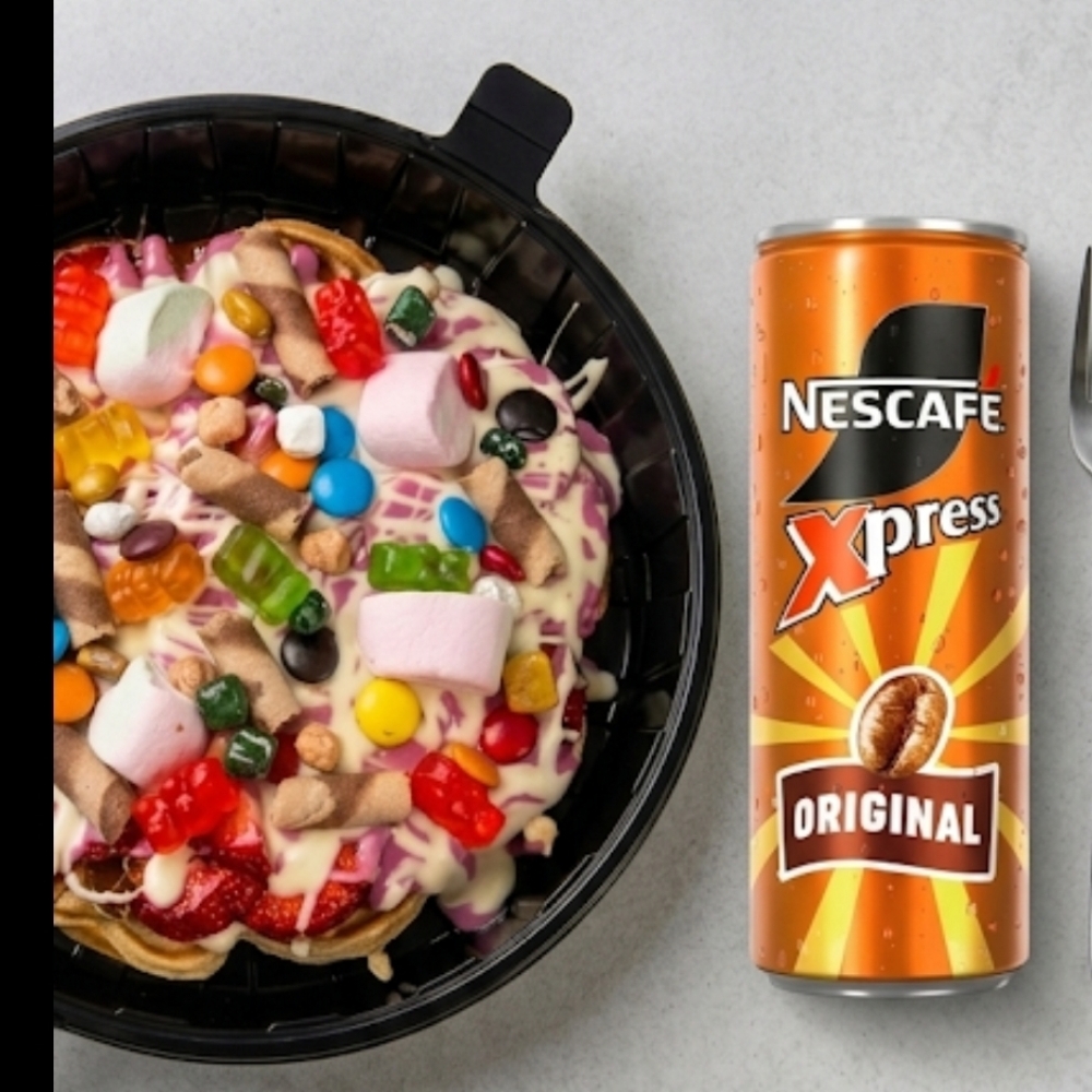 Bubble Waffle + Nescafe Xpress 250 ml