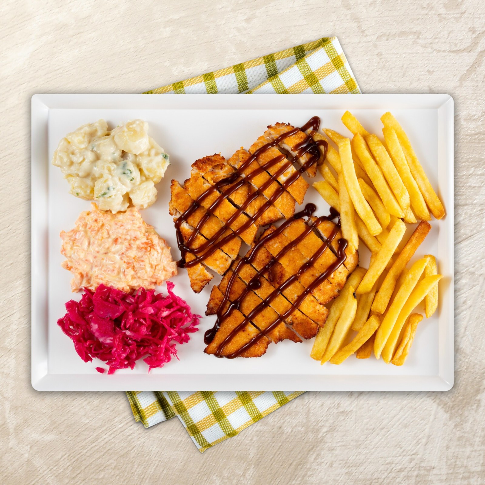Barbekü Soslu Schnitzel