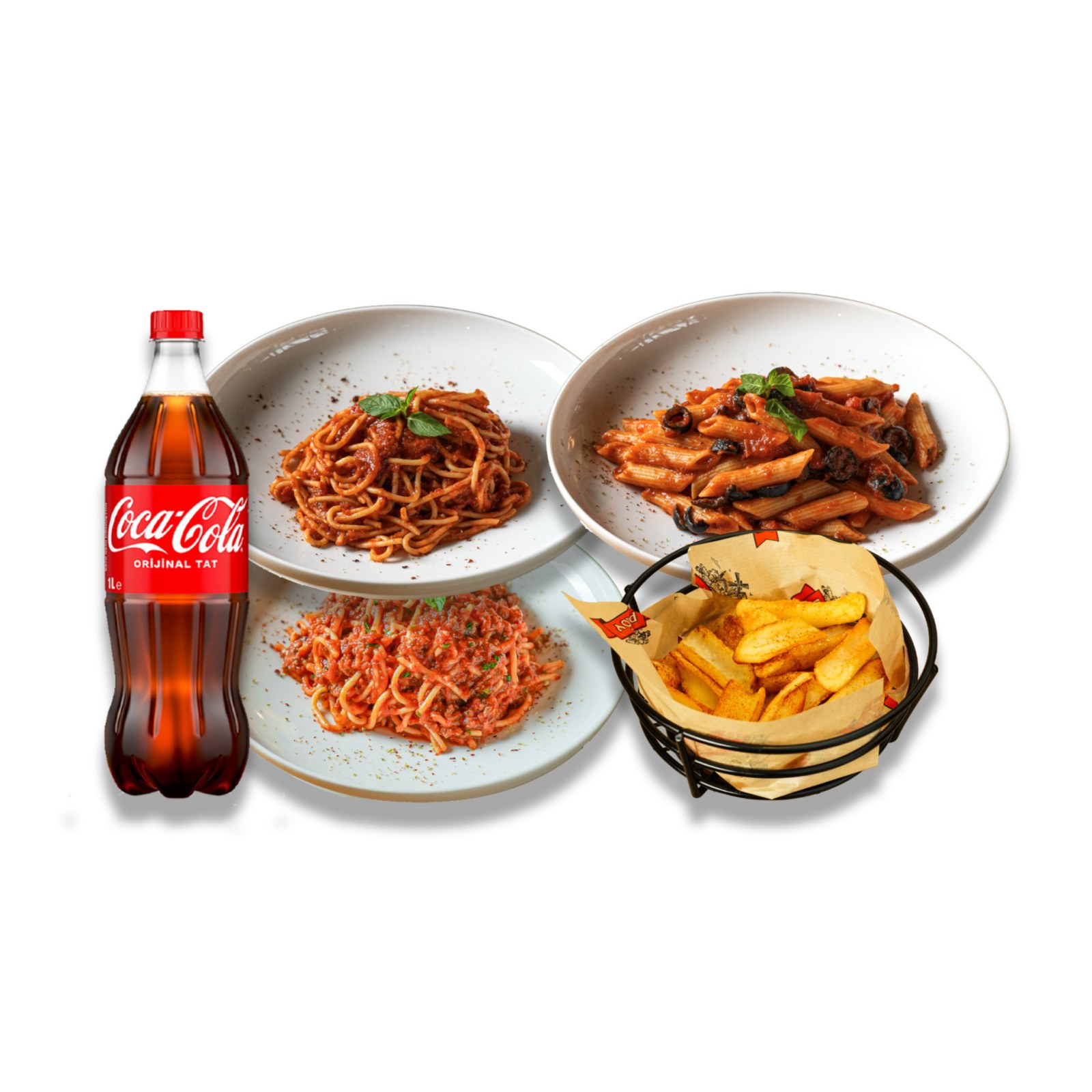 3 Makarna + Atıştırmalık + İçecek