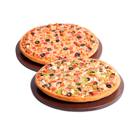 2'li Orta Boy Karışık Pizza