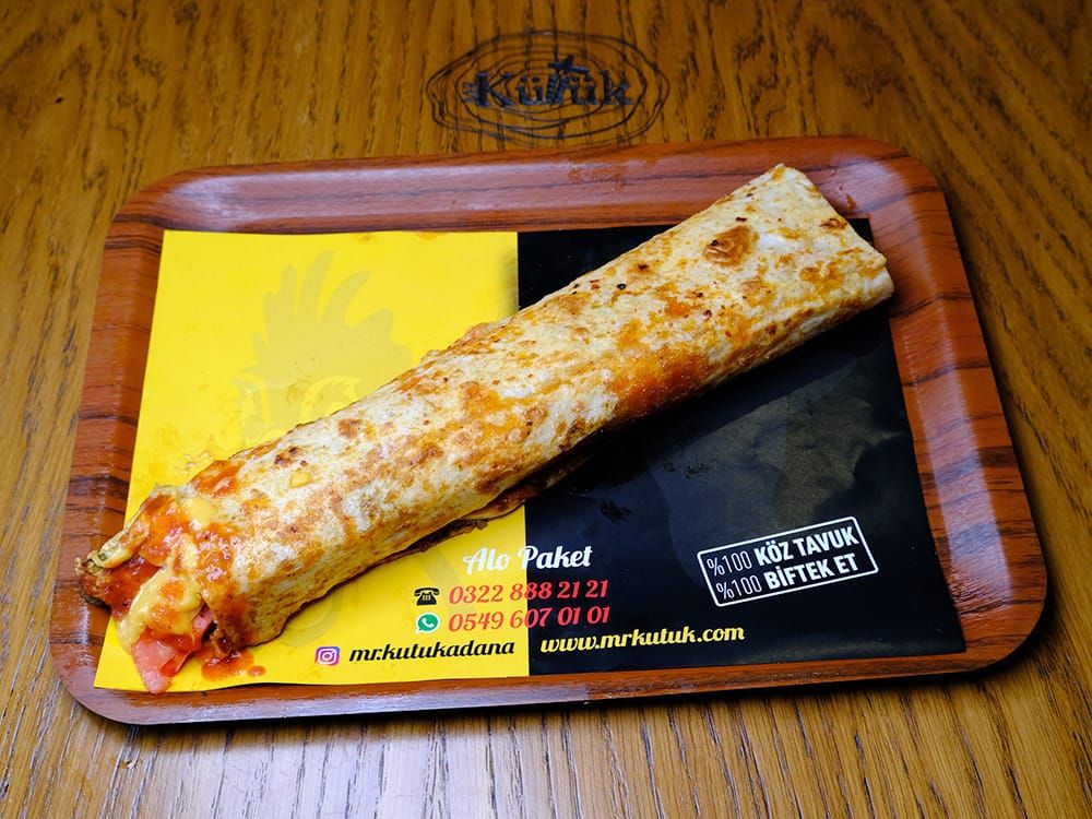 Kaşarlı Tavuk Döner Dürüm (1,5 Porsiyon)