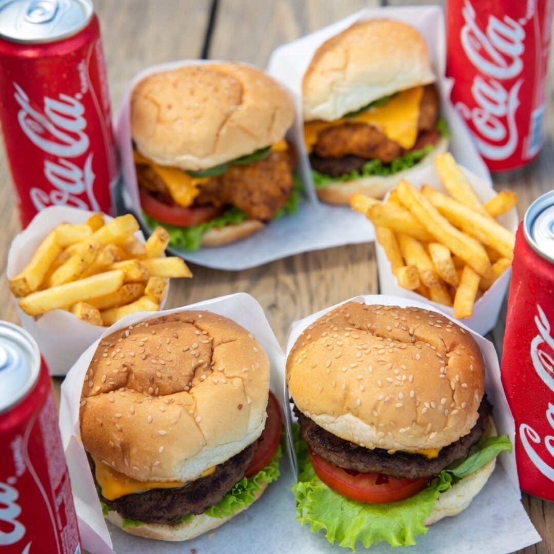 Fantastik 4lü Karışık Burger Menü