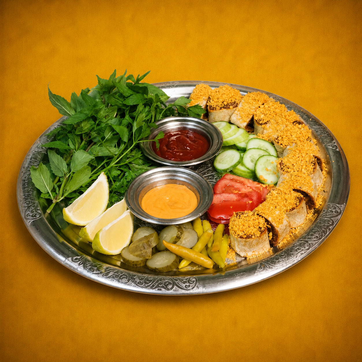 (Etli) Cipsli Sushi Çiğ Köfte