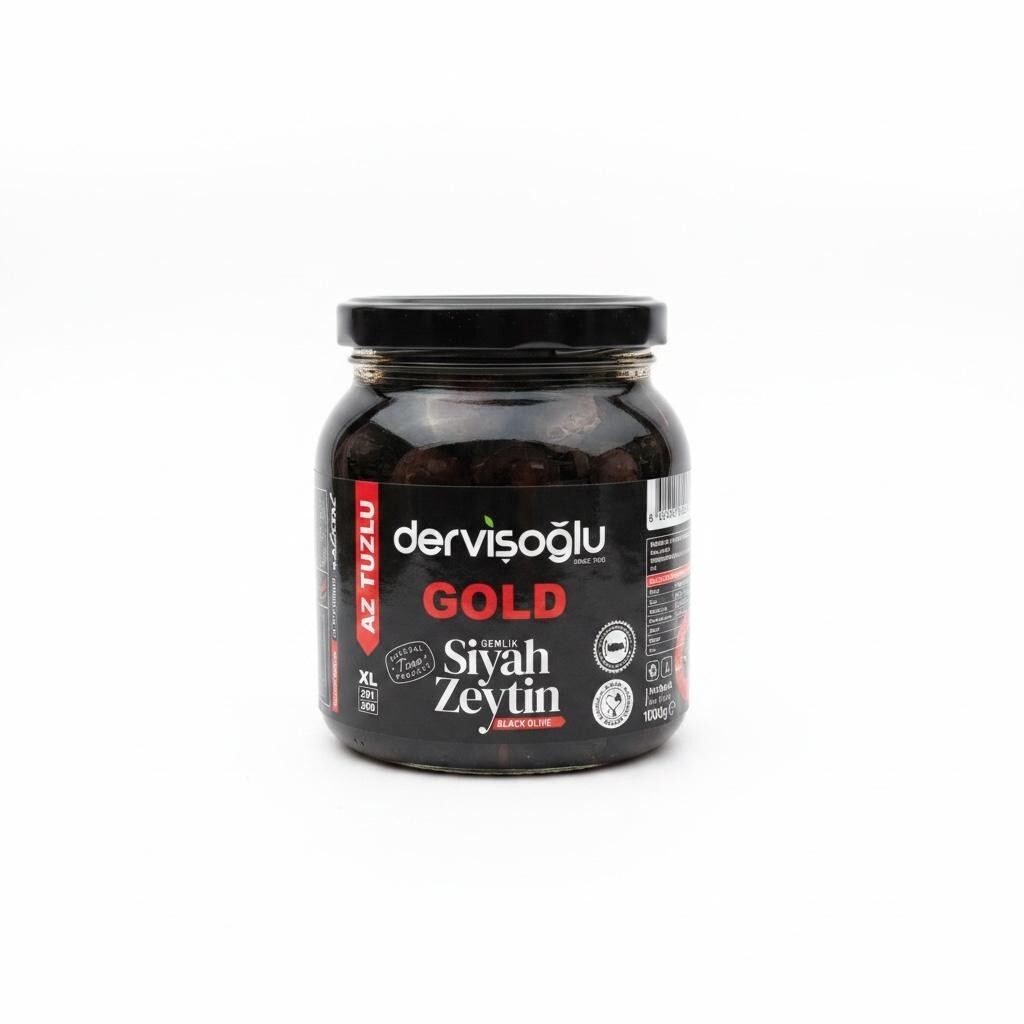 Dervişoğlu Gold Siyah Zeytin 1000 g