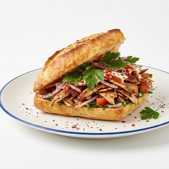 Ekmek Arası Tavuk Döner 100 Gr + Ayran