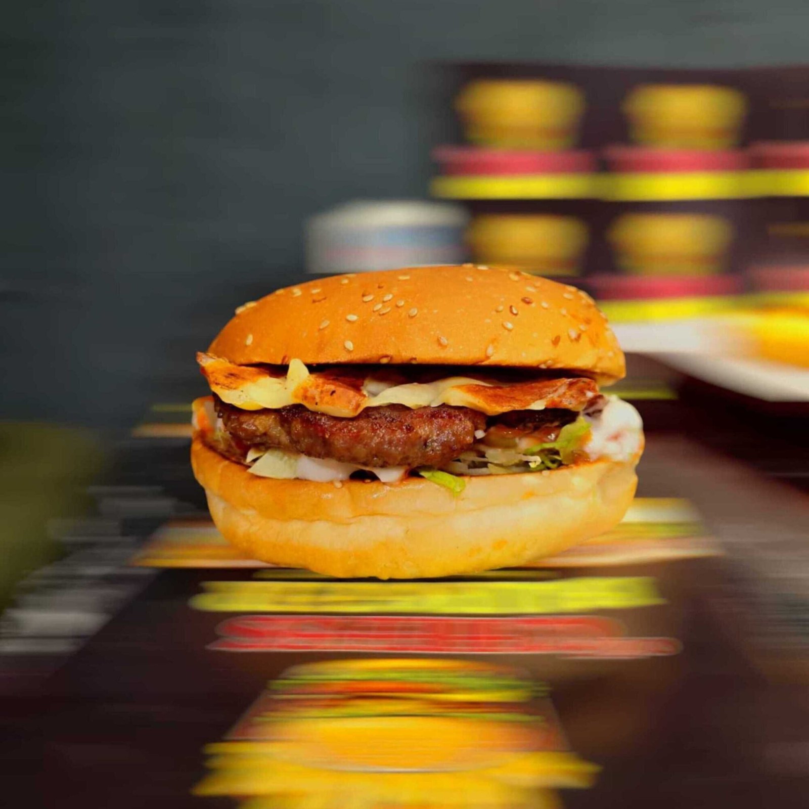 Klas cheese Burger (90 gr+Tırtıklı patates)