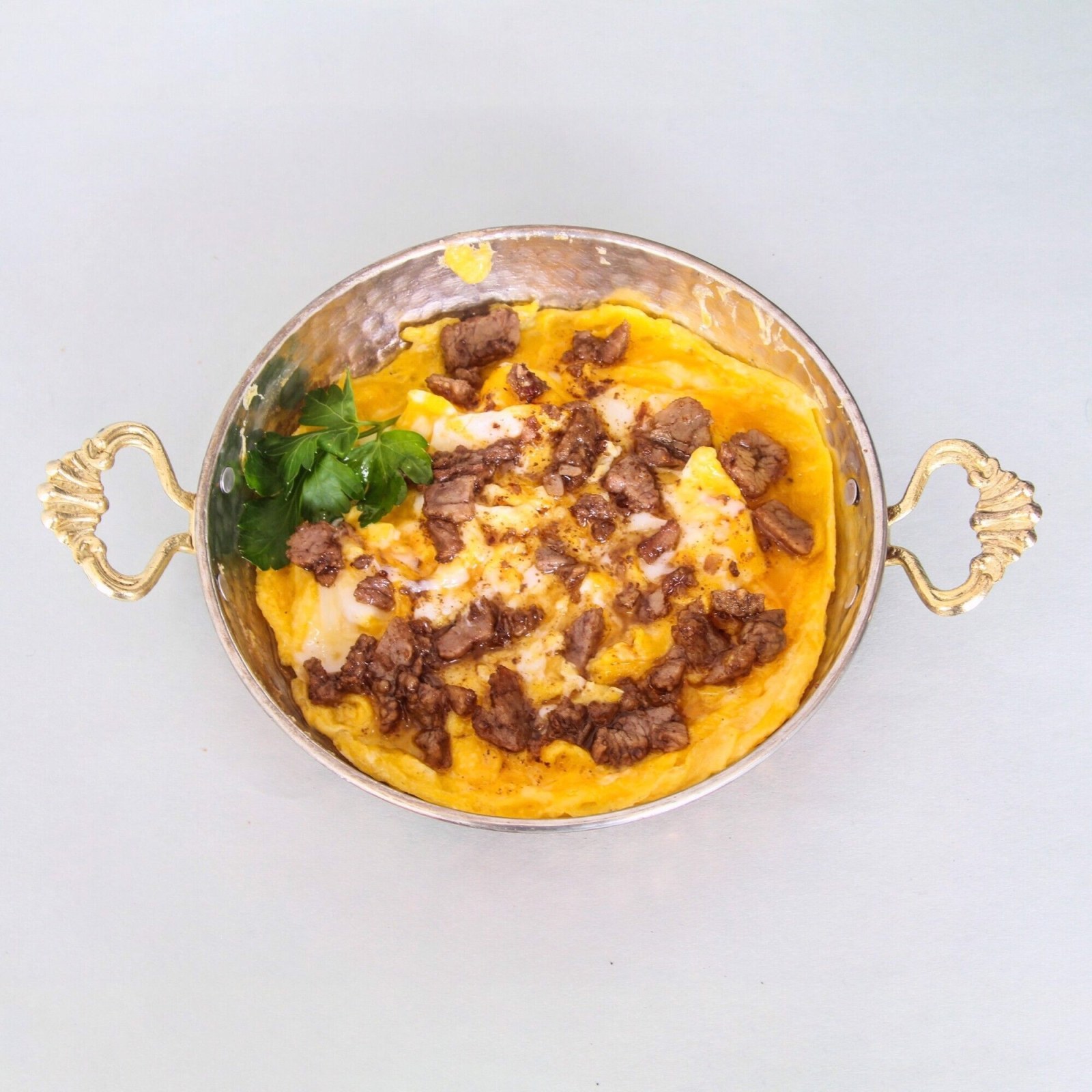 Kavurmalı & Patatesli & Kaşarlı Yumurta