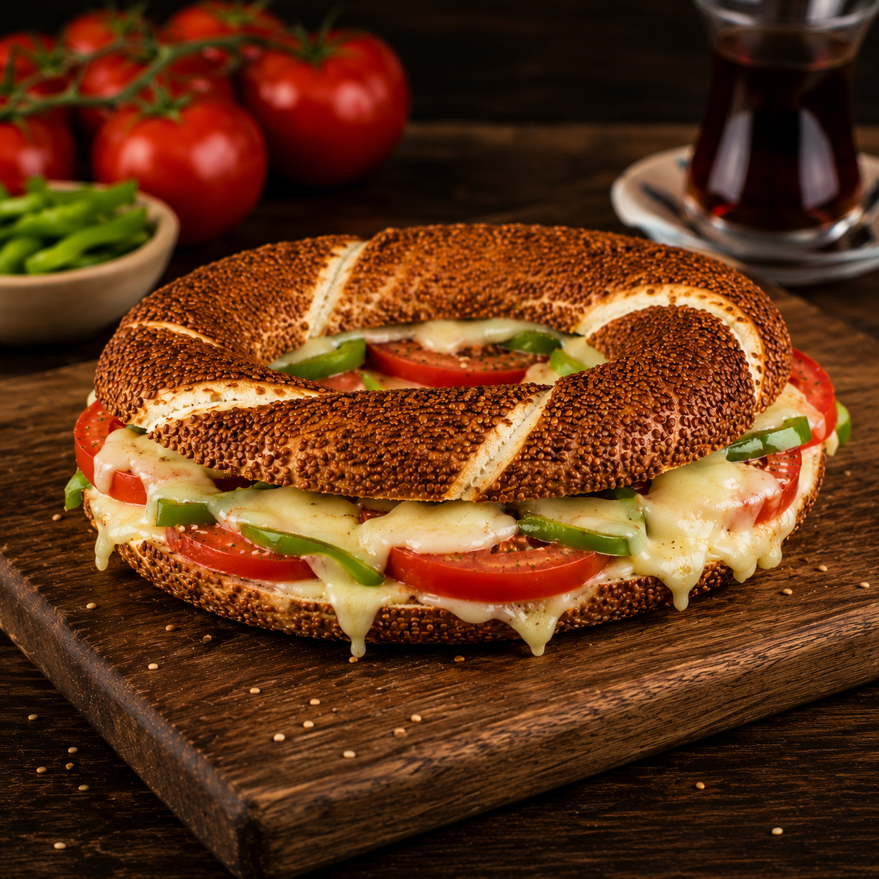 Kaşarlı Simit Tost