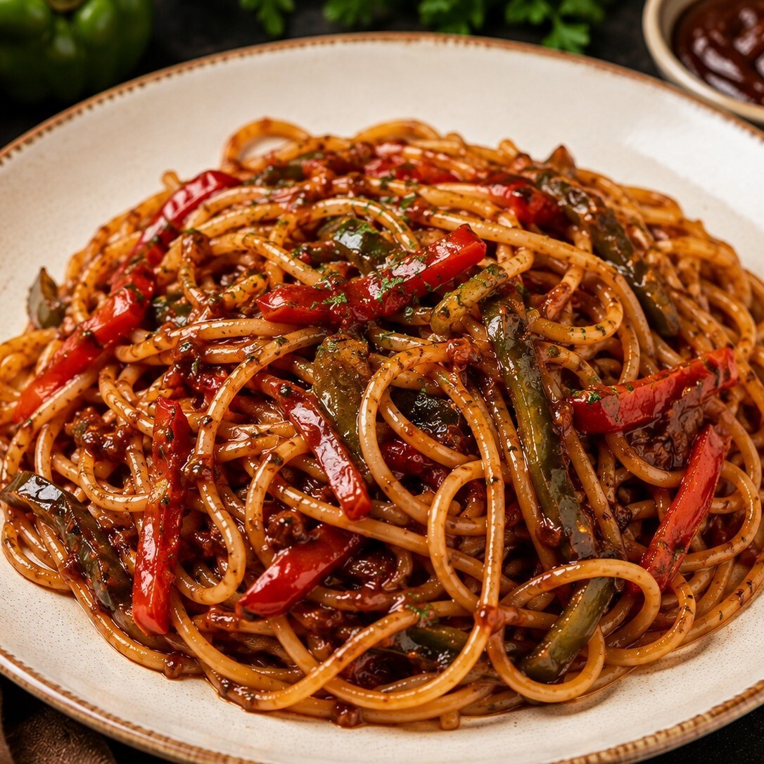 Spagetti Barbekü Soslu