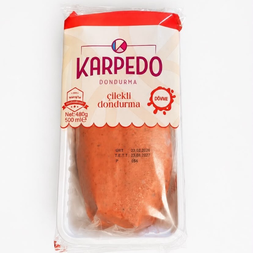 Maraş Çilekli Dondurma 480 gr