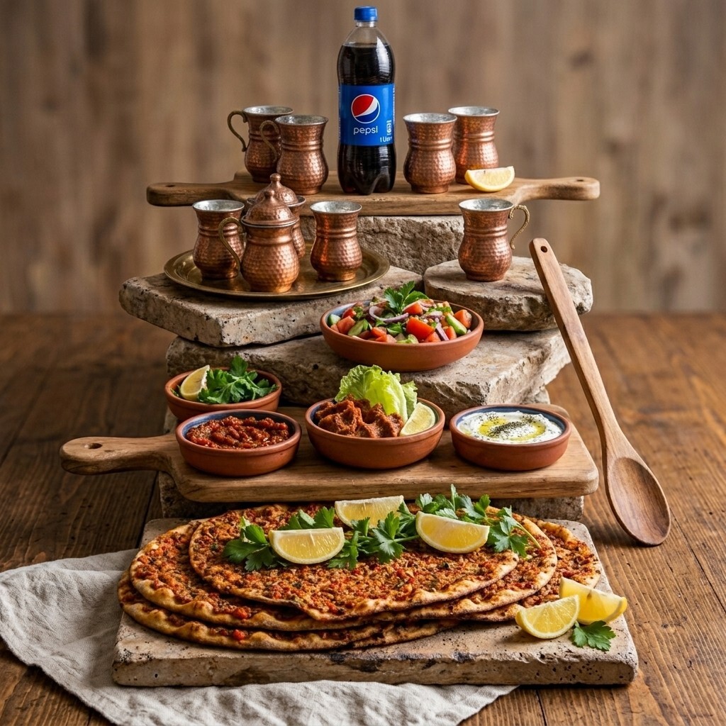 10'lu Urfa Usulü Lahmacun ve Pepsi Menü