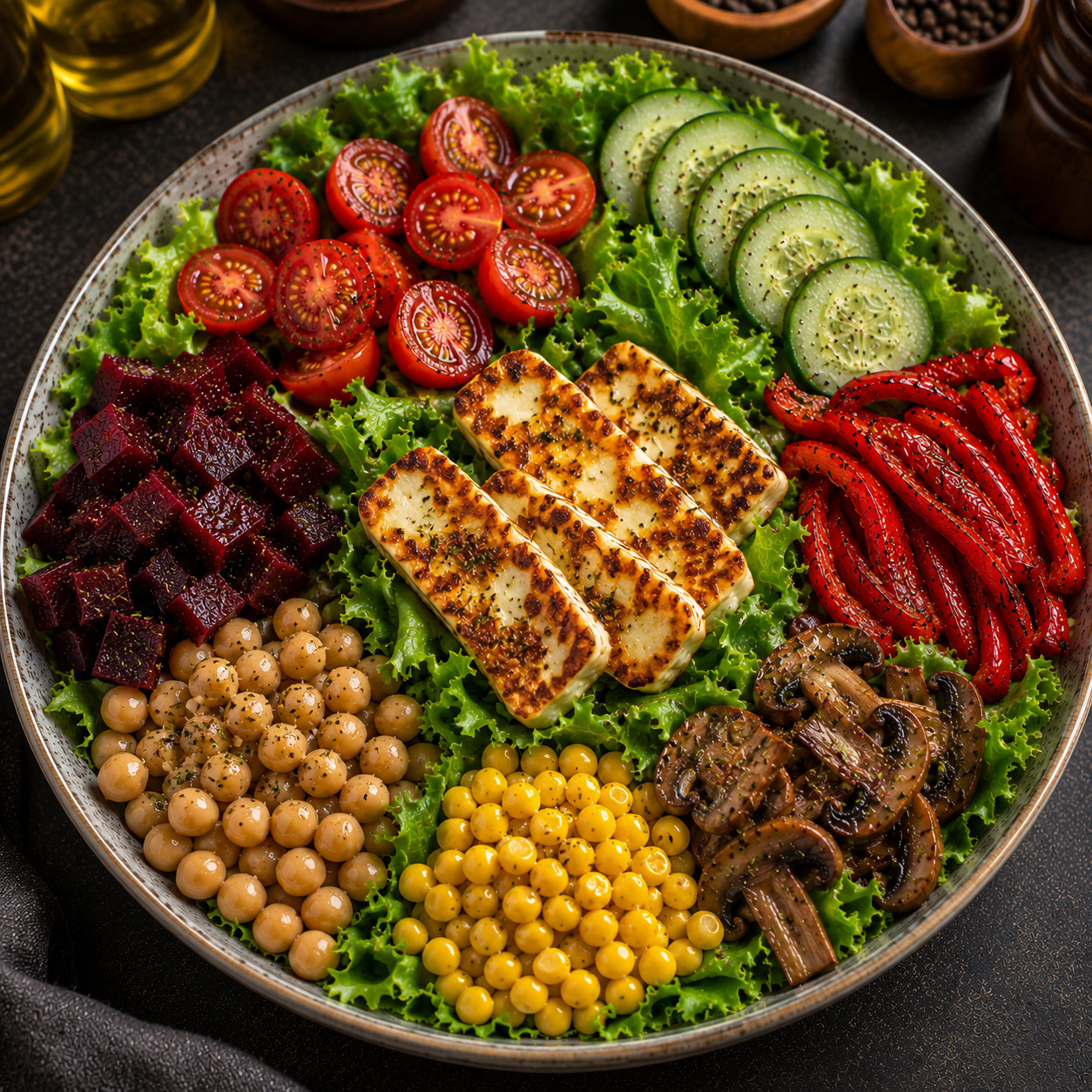 Hellim Peynirli Bowl