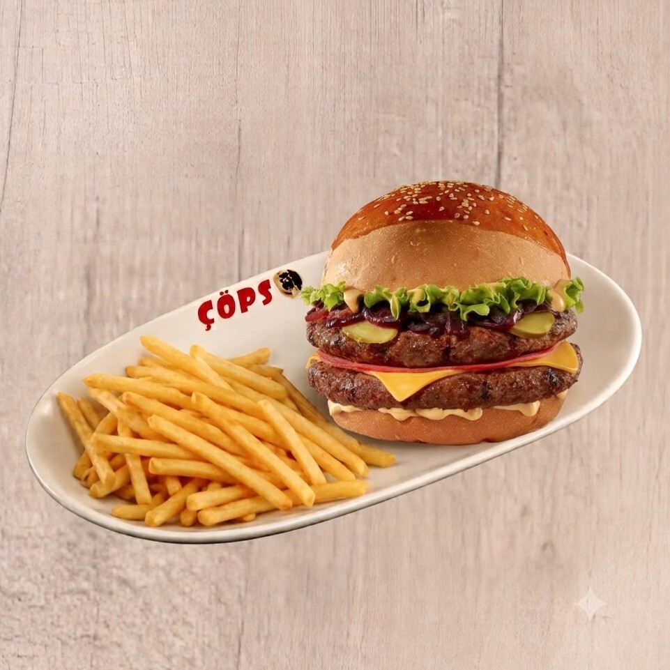 Şefin Çift Kat Süper Burger (200 gr.)