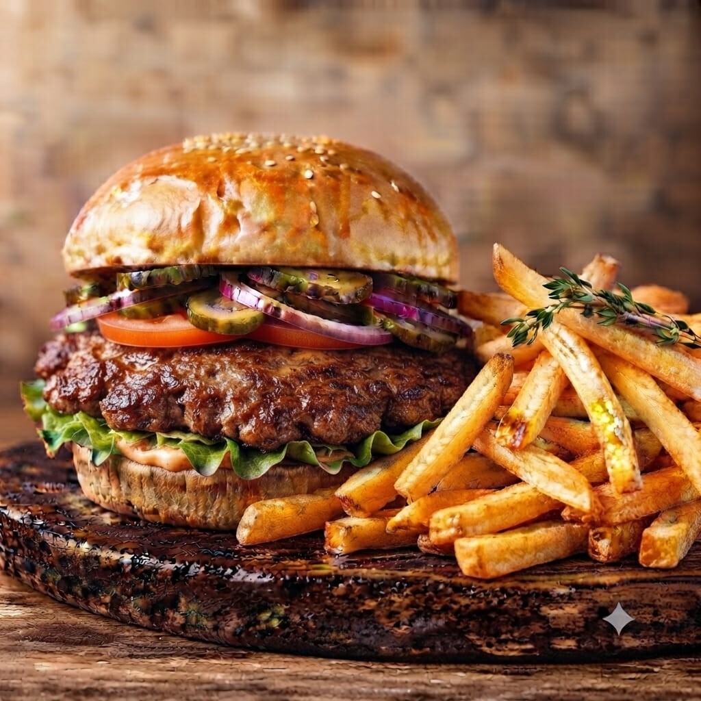 Smash Burger & Patates Kızartması +Coca Cola 330 ml