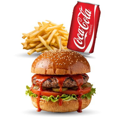 Red Hot Burger (120 gr) Menü
