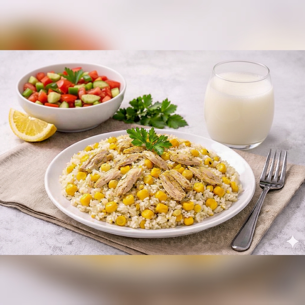 Tavuklu Mısırlı Pilav Menü 2