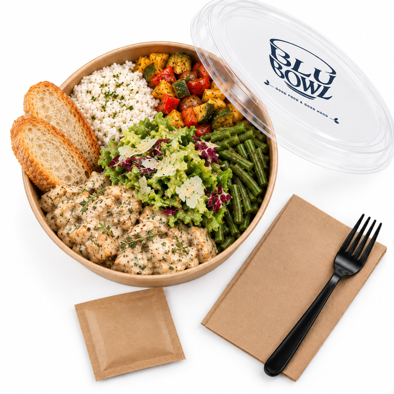 Kremalı Kekikli Tavuk Bowl