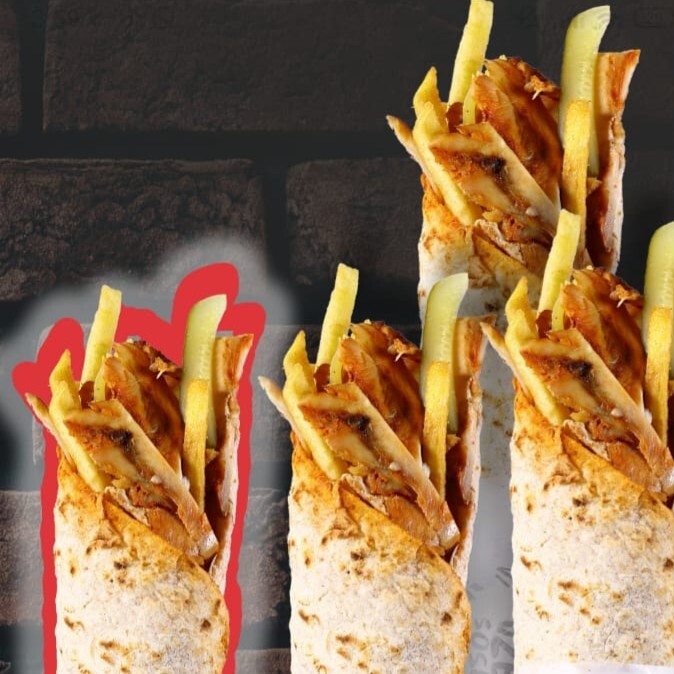 4 Al 3 Öde Tavuk Döner Medium Dürüm