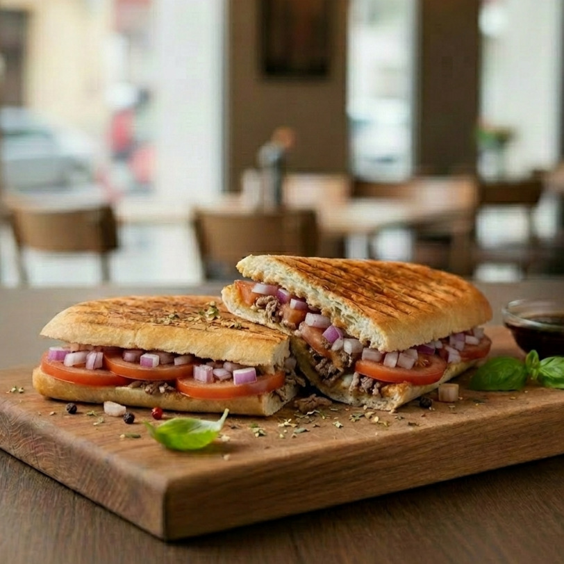 Soğanlı Kavurmalı Kantin Tostu
