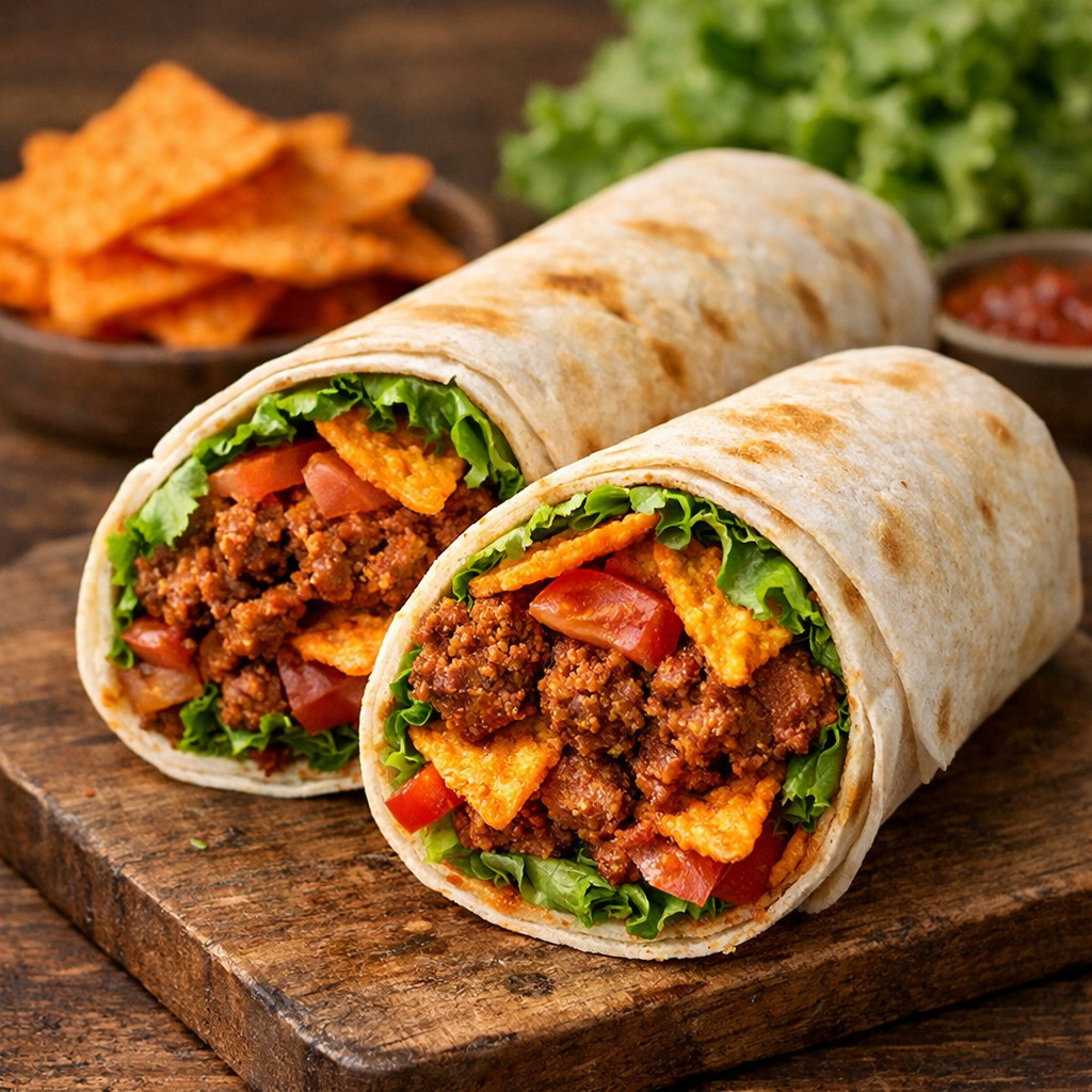 Doritoslu Duble Çiğ Köfte Dürüm