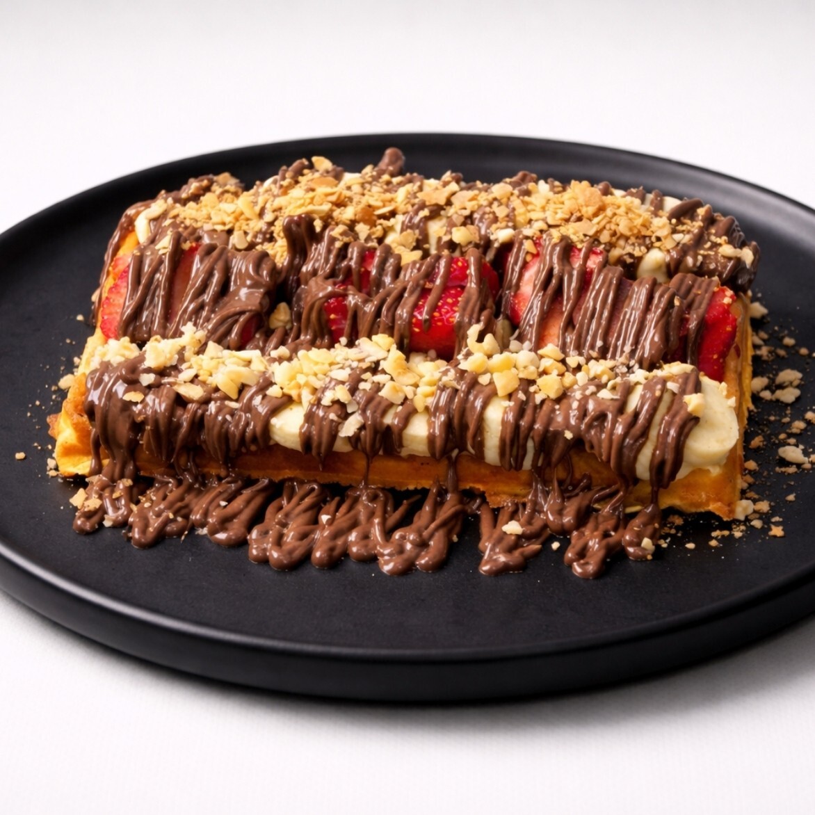 Sütlü Çikolatalı Waffle