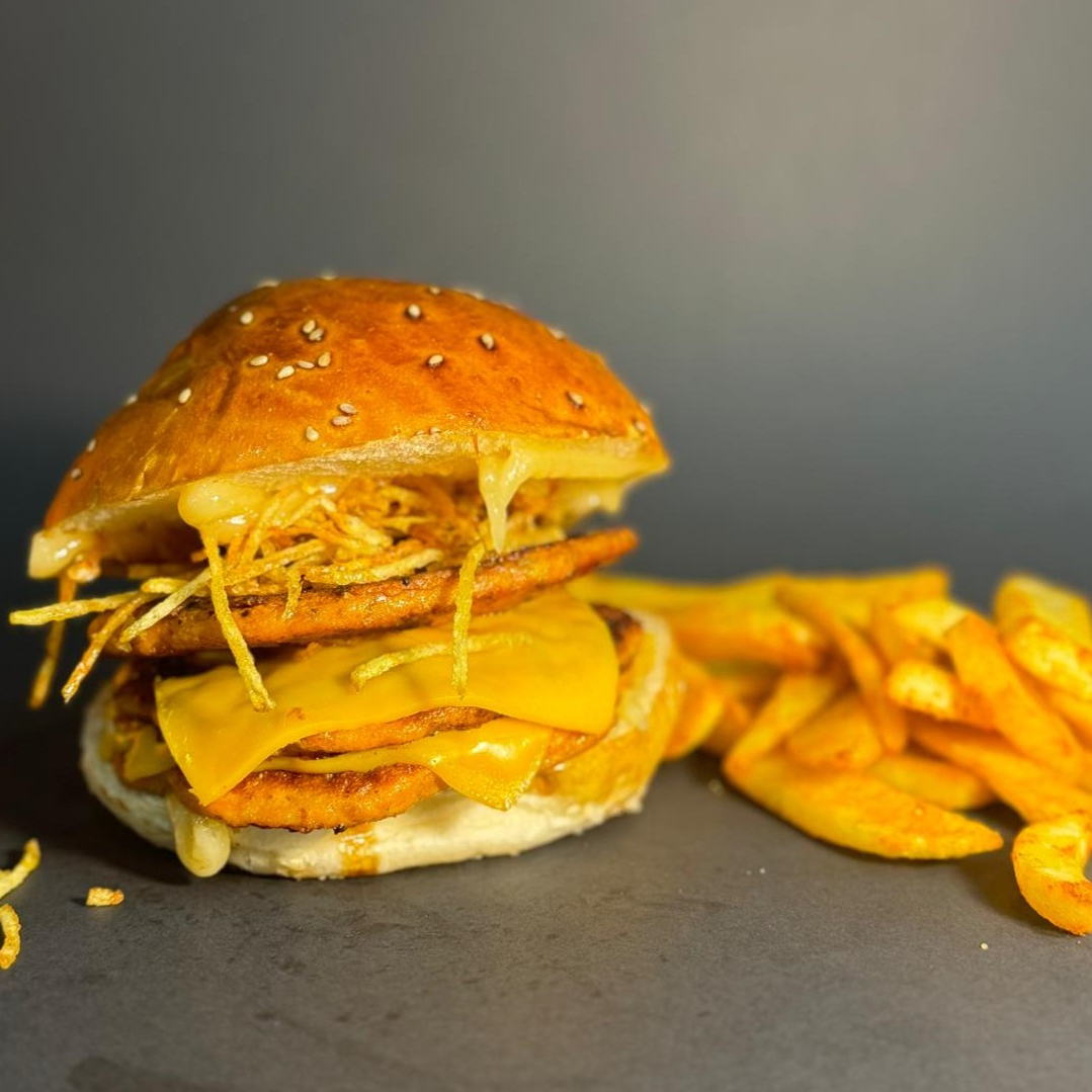Triple Chicken Burger